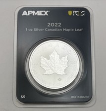 2022 1 Oz Silver Canadian Maple Leaf Privy Mark