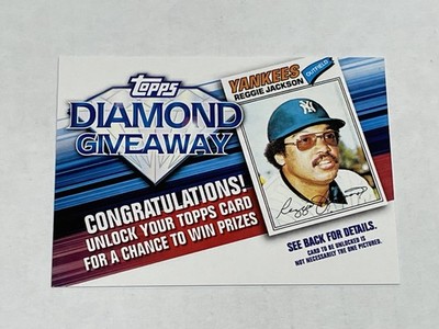 2011 Topps Baseball Diamond Giveaway - Reggie Jackson - New York Yankees