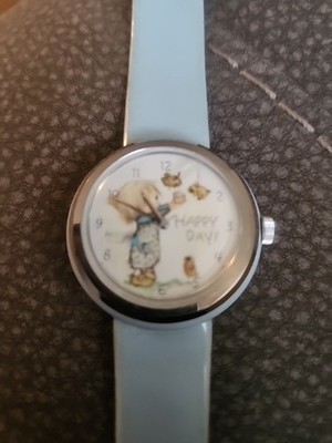 RARE Vtg 1971 Hallmark Cards PRECIOUS MOMENTS Plastic Watch Needs Battery