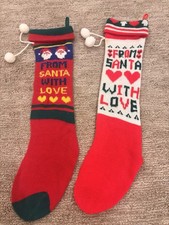 Vintage Christmas Stockings Set Of 2