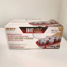 Helen of Troy Hot Setter Ceramic Hot Rollers Curlers 14 Hair Styling Test Work