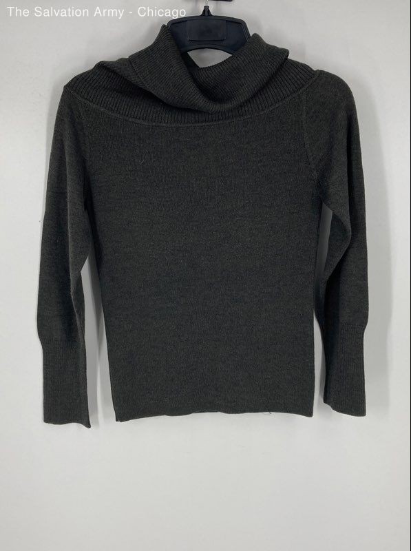 Sisley Womens Dark Gray Turtleneck Long Sleeve Pullover Sweater Size Medium