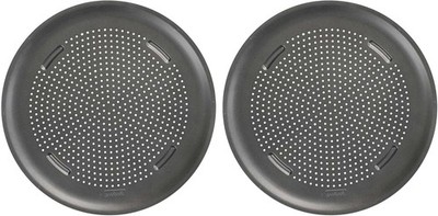 GoodCook AirPerfect Nonstick 16  Pizza Pan - Set of 2 Perforated Round Pizza