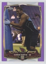 2014 Topps Chrome Retail Purple Refractor Kareem Martin #162 07rd
