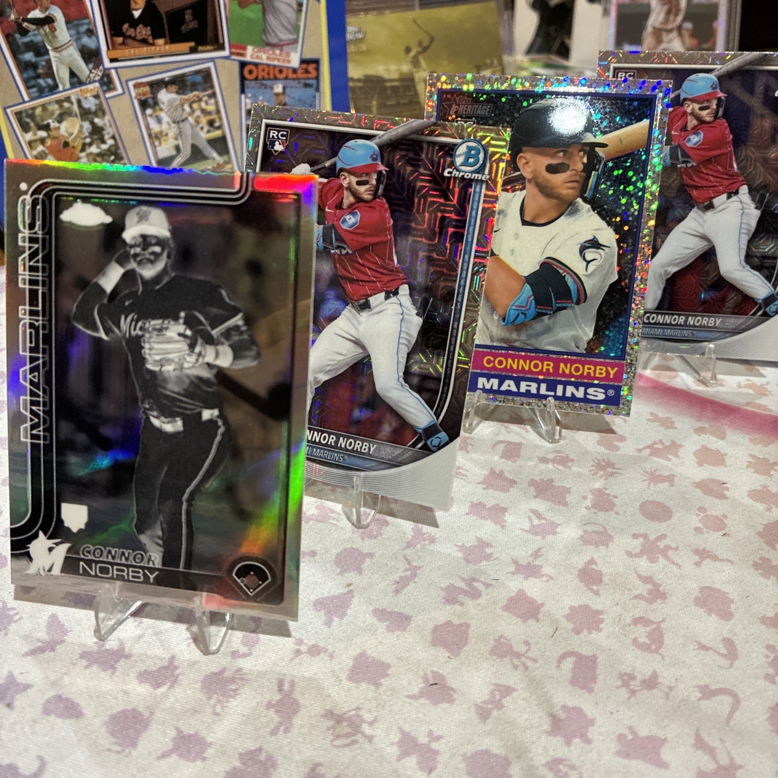 2025 Topps Chrome- Connor Norby RC Negative Refractor #199 +4