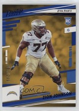 2022 Panini Prestige Rookies Xtra Points Blue /299 Zion Johnson #381 2s2