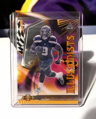 Panini 2023 Illusions Illusionists Kenneth Walker III Seahawks Gold 08/25 #6