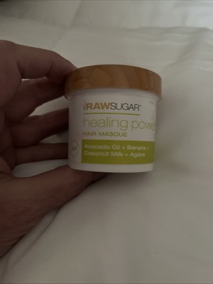 Raw Sugar Healing Power Hair Masque Avocado Oil + Banana + Coconut Milk + Agave 