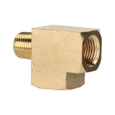 Tee Brass Pipe Fitting For 1/8in NPT Male Thread For Automobile Modification