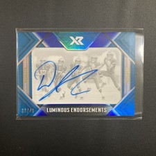 DJ Chark 2018 Panini XR - Luminous Endorsements #LE-23 Blue /49 (AU, RC) Jags