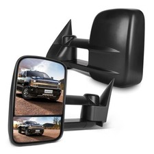 Towing Mirrors Fit Chevy Gmc 1999-2007 Chevygmc Black - Manual Control