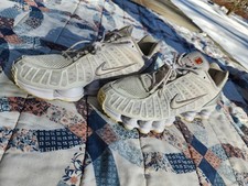 NIKE SHOX TL Metallic Silver White Mens Shoes Size 10 AV3595-100