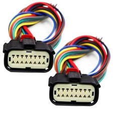 2Pcs 16 Pin Headlights Connector Compatible with Ram 1500 2019-2025