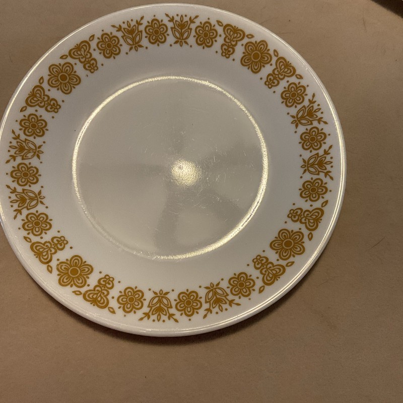 1 Replacement Corelle Corning BUTTERFLY GOLD Bread Dessert Plate 6.75"