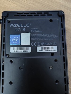 Azulle Byte4 Mini PC Intel Celeron J4125, 4GB RAM, Windows 11