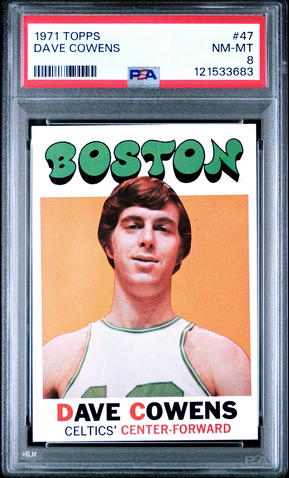 1971 TOPPS #47 DAVE COWENS PSA 8