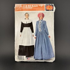Simplicity W0126 Misses Costumes Sizes 10-20 Pilgrims Uncut Colonial  Prairie