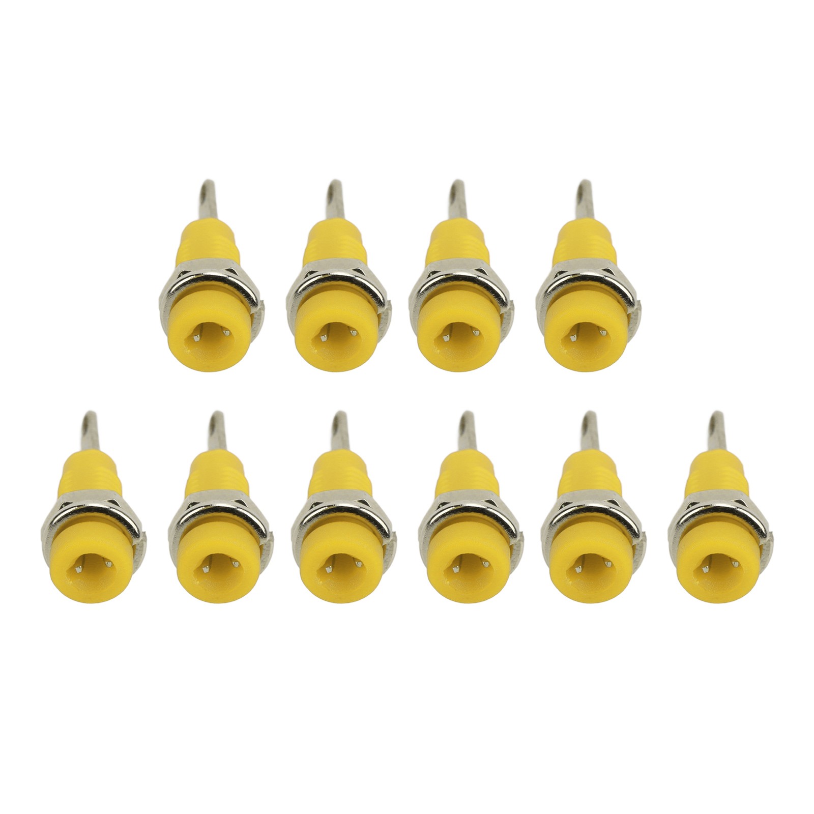 10Pcs J.40003 2mm Banana Jack Panel Socket Extended Post Plug Adapter For