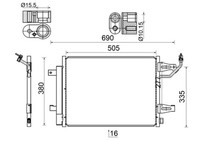 Kondensator Klimaanlage Mahle Ac 509 000S FüR Colt 454 Mitsubishi Smart Forfour