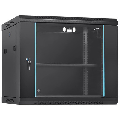 9U Wall Mount Network Server Cabinet, 15.5'' Deep, Server Rack Cabinet Enclosure