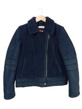 NAF NAF Giacca mezza stagione Donna Giacca Taglia IT 46 blu stile casual