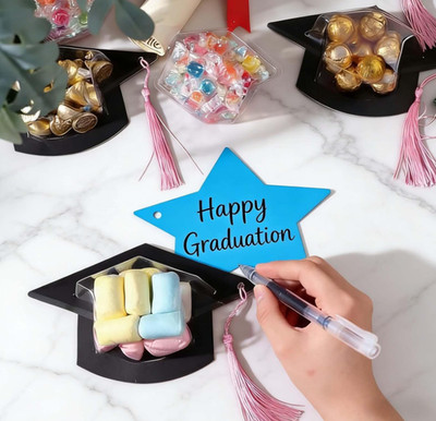 Graduation Cap Candy Cards,2026 Class Grad Candy Dome Greeting Card Gift