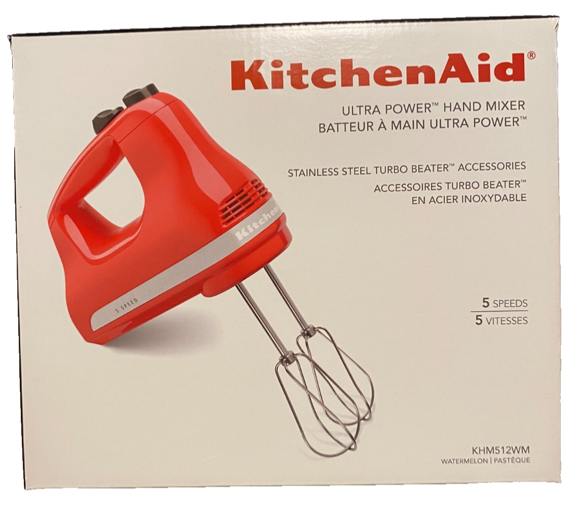 KitchenAid Ultra Power 5-Speed Hand Mixer - Watermellon Red