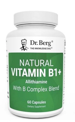 Dr. Berg Natural Vitamin B1 B6 B12 Complex - Allithiamine B1...exp 04/2026
