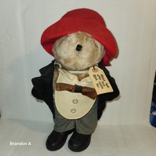 Vintage Tags Paddington Bear Stuffed Plush Eden Toys Tuxedo 15  