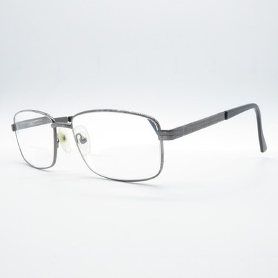 P4U Brille P4U Herren Gunmetal Vollrand Metall Eyewear Brille Brillengestell