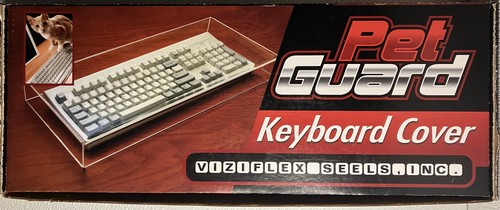 "Pet Guard" Clear Acrylic Keyboard Cover