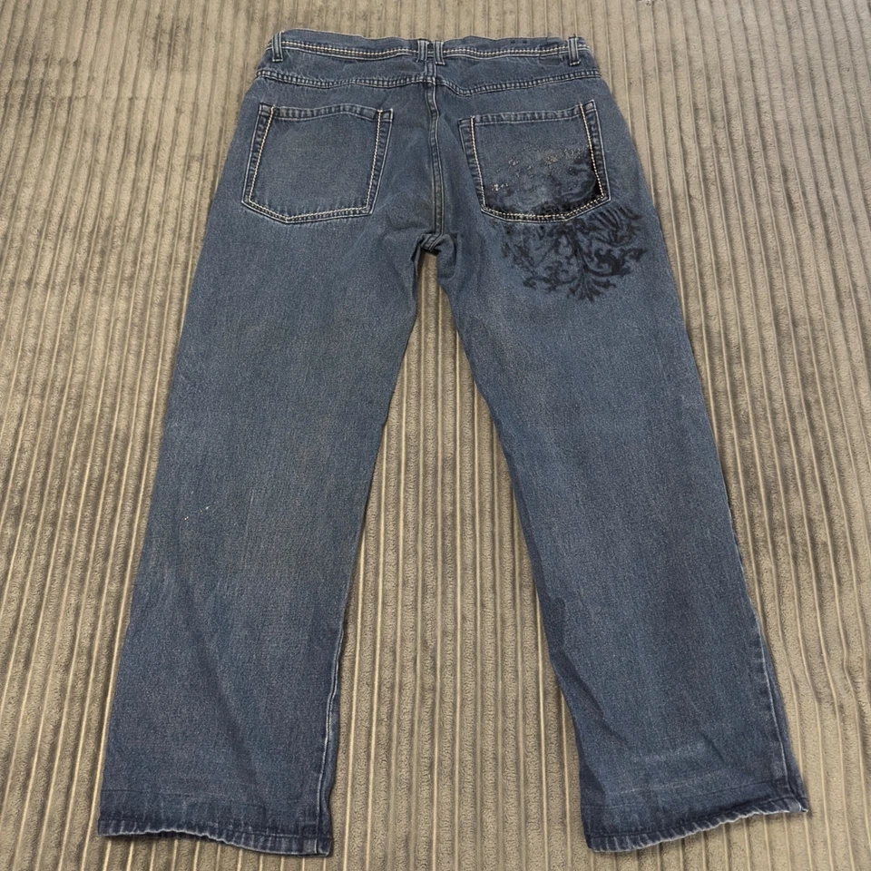 Kani Gold Jeans Mens 36x32 (Fits 34x29) Blue Denim Y2K Streetwear Skate Baggy - Image 3 of 4