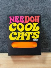 NeeDoh Cool Cats Orange Squishy Fidget Stress Toy Rare Nee Doh Authentic