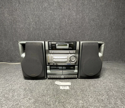 Aiwa Stereo System CA-DW635U CD Dual Cassette/Radio Boombox W