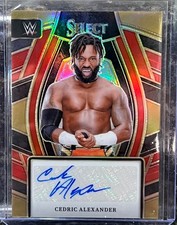 2024 Panini Select WWE Red Prizm Auto CEDRIC ALEXANDER /99 NXT #SL-CAL