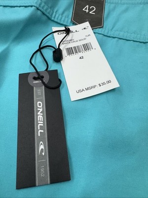 新品未使用　O'Neill SANTA CRUZ MLサイズ O'Neill Men's Santa Cruz Solid Boardshorts Swim Trunks Size 42