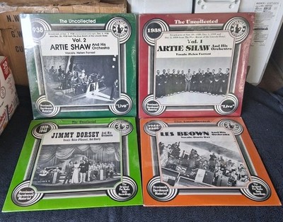 Hindsight Records- The Uncollected - 4 LP Lot-Artie Shaw  & Jimmy Dorsey SEALED