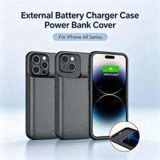 Battery Charger Case Power Bank Charging Cover For iPhone X 11 12 13 14 15 16 17
