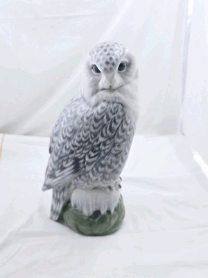 Royal Copenhagen Snowy Owl Porcelain Figurine 1829  Peter Herold RARE 15''