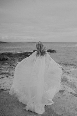 Atemberaubendes Braut Hochzeit Cape - individuelles Design - skurriles Gefühl