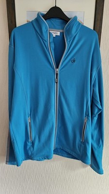 Calvin Klein CK Golf Full Zip Fleece Top - Blau - Größe L - Gebraucht - Wenige leichte Flecken