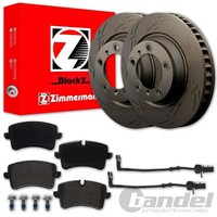 Zimmermann Sport Bremsscheiben 330Mm + BelÄGe Hinten FüR Audi A6 A7 4G C7