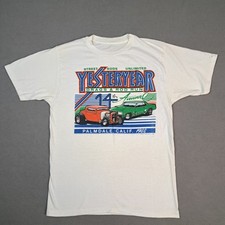 Vintage Hot Rod Shirt Men Small Palmdale California 1988 USA Made Single Stitch