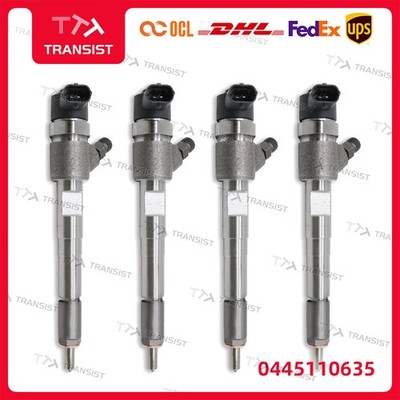 4pcs Diesel Fuel Injector 0445110635 for Bosch Maxus V80 2.5 Euro 5