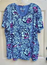 Grey's Anatomy Scrubs Top Floral Size Large 3 XL Cheap