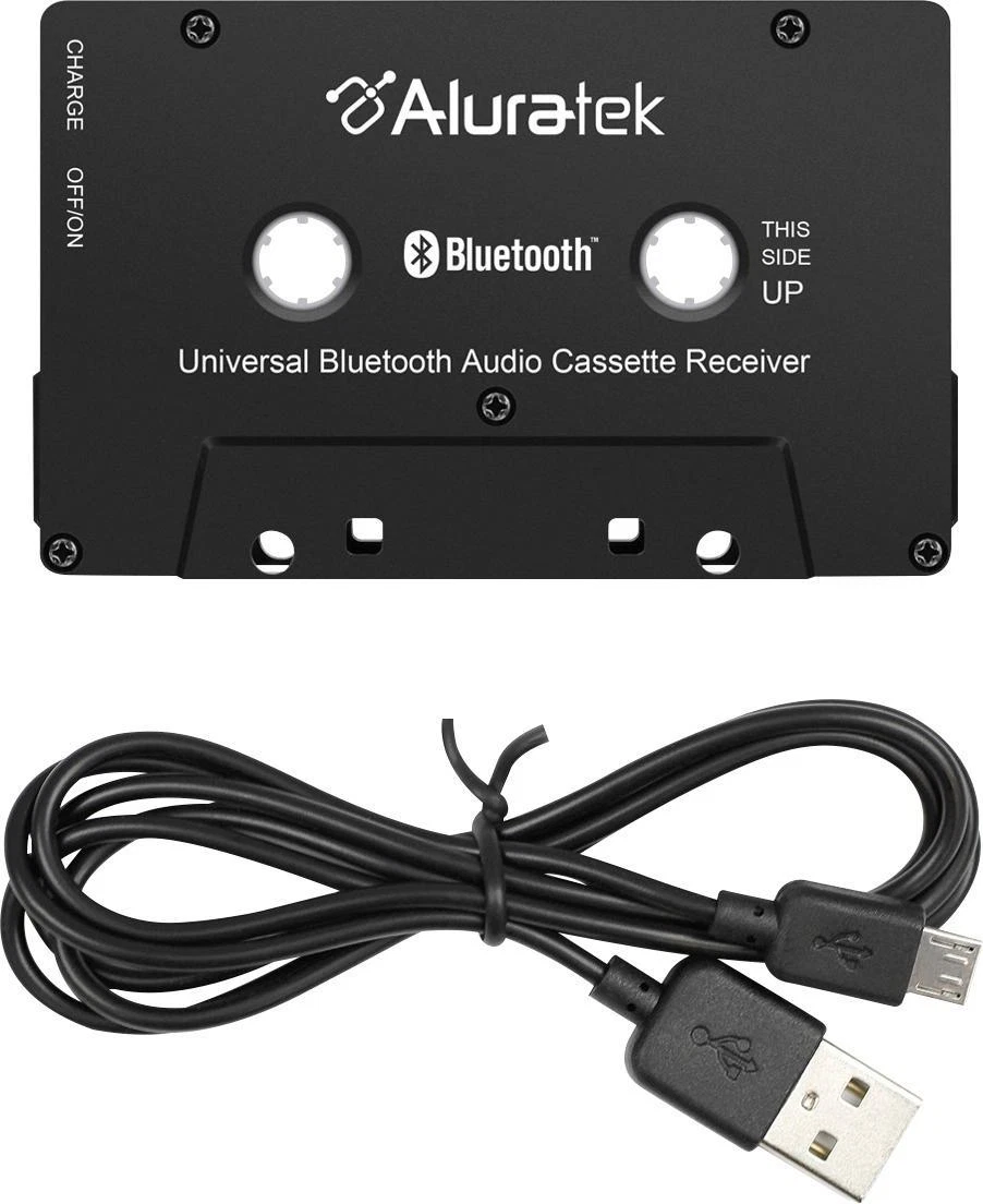 Aluratek - Bluetooth Audio Cassette Adapter - Black