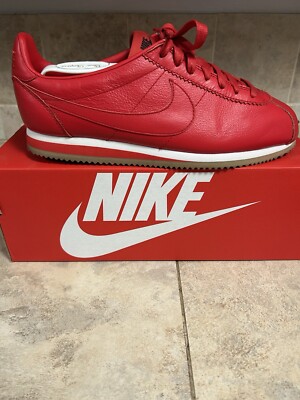 Nike ID Cortez Size 11 Triple Red Gum Running Shoes No Box Rare