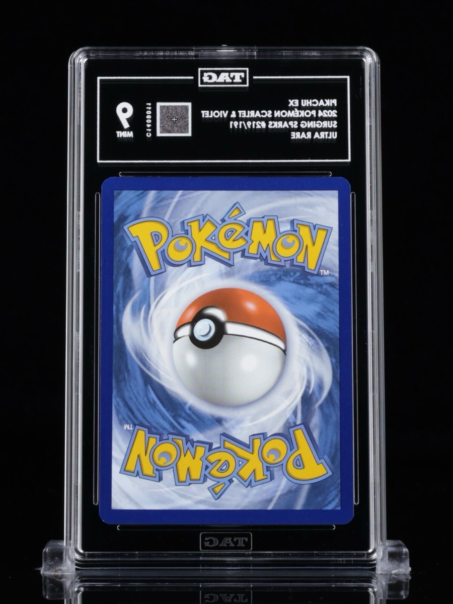 Pikachu EX 219/191 Sv08: Surging Sparks TAG Mint 9 | eBay