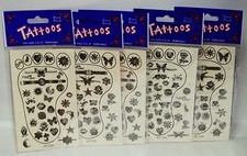 5 / 30 Packs Of Professional Tattoos ASTM Many Designs Sparkle Like Diamonds