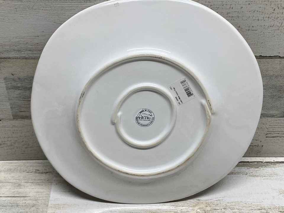 Plato de Cena Vietri Lastra Melamina Blanca 11" Nuevo con Defectos Foto 4 de 4
